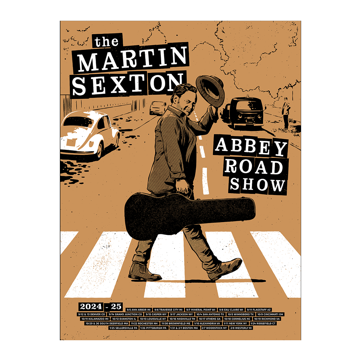 2024 Tour Poster - Orange