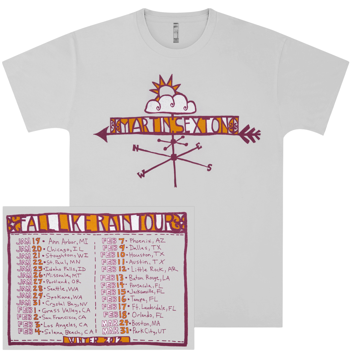 Mens Fall Like Rain T-Shirt