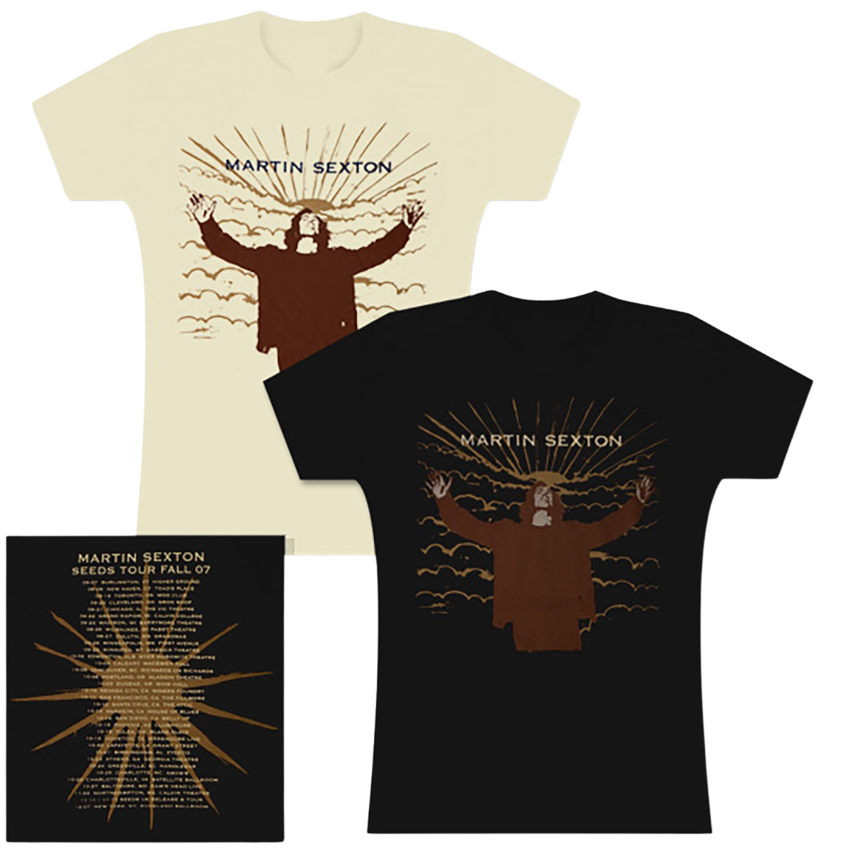 Womens Wild Angels Tour Fall 07 Organic Tee - Black